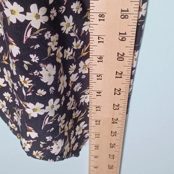 Womens Babydoll Cami Top Size Large Cottagecore Y2K Ditsy Floral Retro - Picture 5 of 9